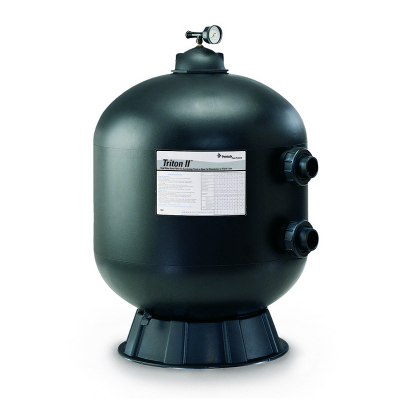 Pentair 30" 4.91 Sq Ft Triton II Heavy Duty TR100HD Side Mount Fiberglass Sand Filter 140335