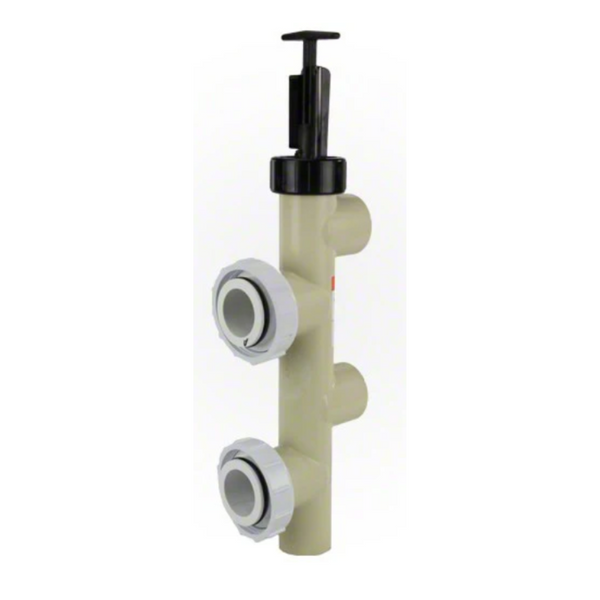 Pentair 2" Push Pull Valve Kit with 7.5" Center PVC Almond 263064