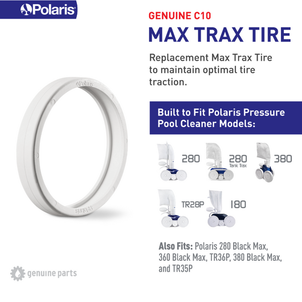 Polaris C10 White Max Trax Tire